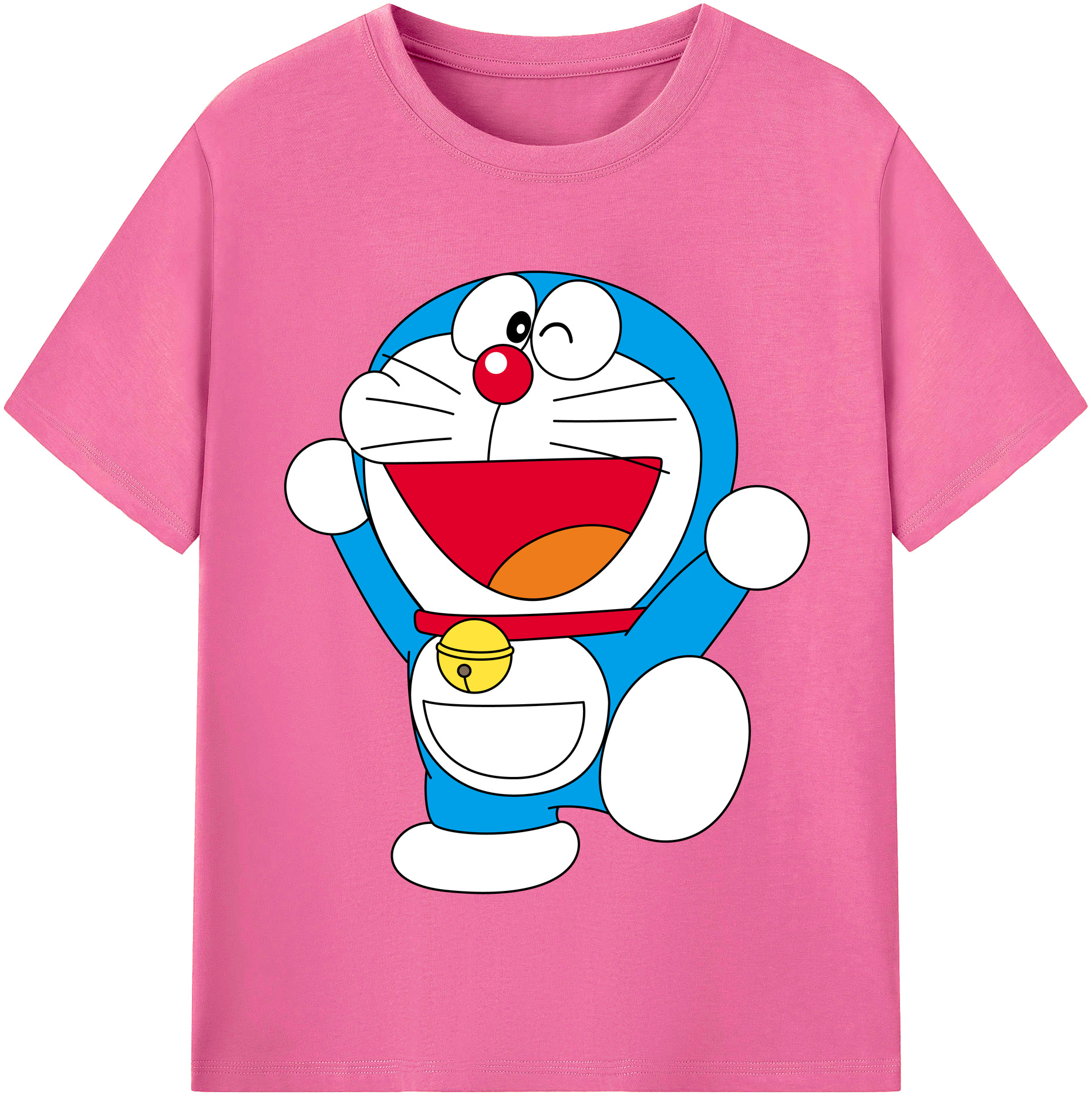 （画像用） ドラえもん Doraemon レディースカジュアルプリントTシャツ（綿100％）